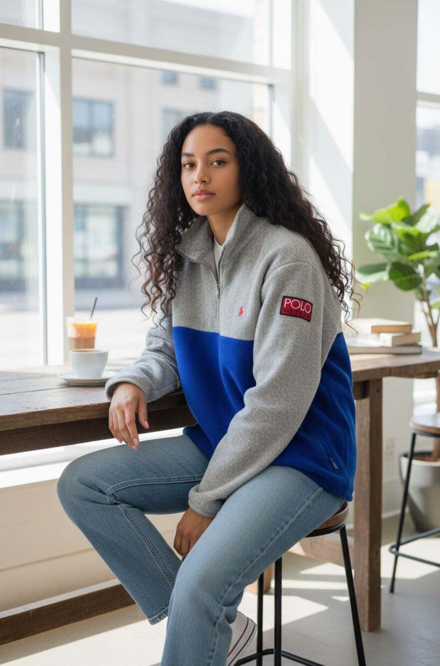 Polo Ralph Lauren Hi Tech Color Block Fleece Pullover